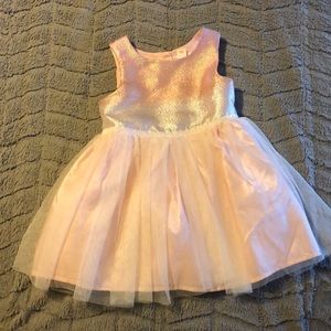 Pink short sleeve dress, size 2T